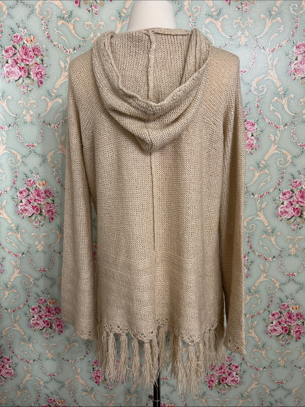 Like New Fresh Produce boho VINTAGE ?? Light weight hoodie sweater Size S M L - Picture 3 of 10